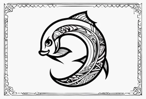Polynesian fish hook tattoo tattoo idea