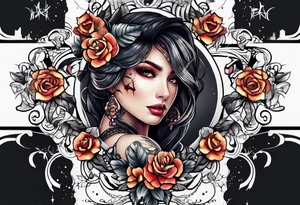 stitching together a wound tattoo idea
