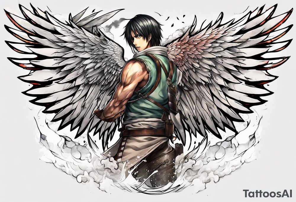 wings of freedom from attack on titan tattoo idea