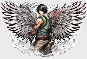 wings of freedom from attack on titan tattoo idea