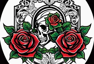 basketball , detroit , roses , virgo logo , 2005 tattoo idea