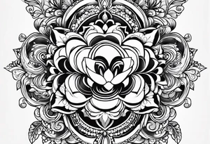 rosery beads tattoo idea