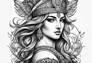 fine line greek tattoo idea