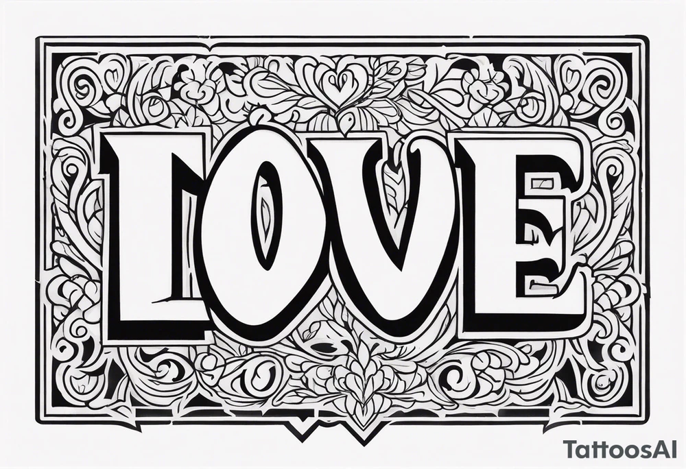 love letter tattoo idea
