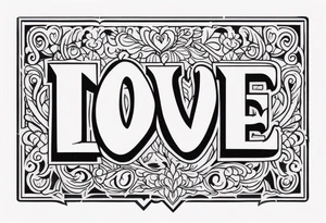 love letter tattoo idea