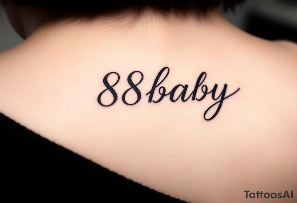 88baby tattoo idea
