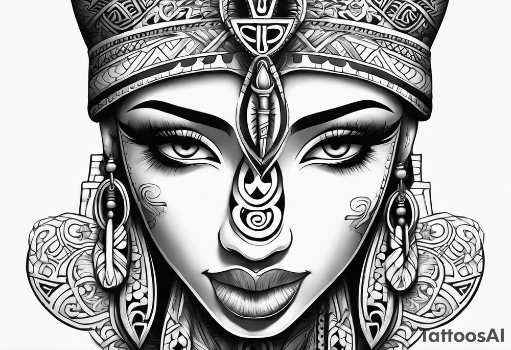 ankh, maori tattoo idea