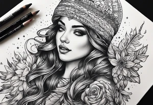 Night sky tattoo idea