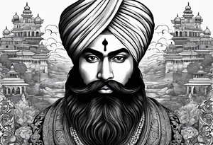 Hari Singh nalwa Sikh army tattoo idea