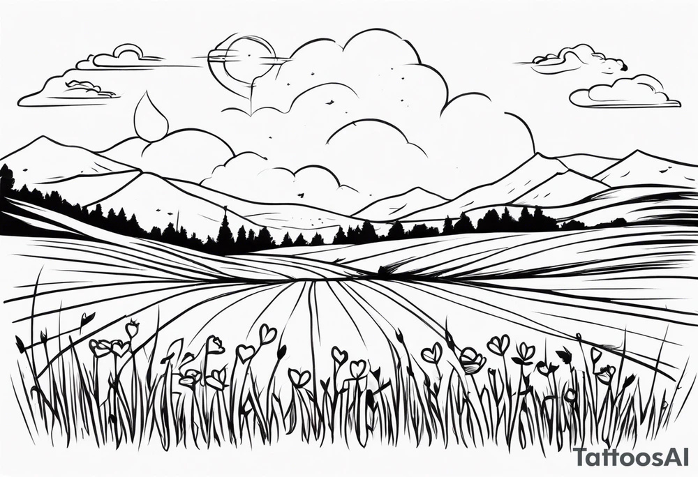 love on a field tattoo idea