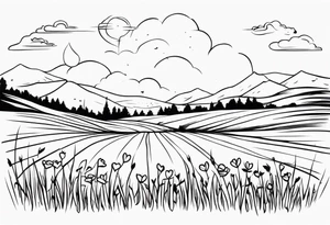 love on a field tattoo idea