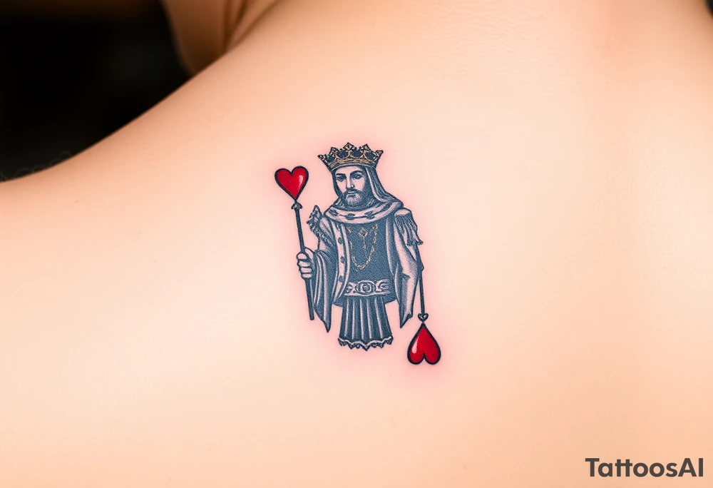 king of hearts tattoo idea