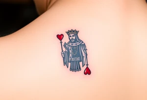 king of hearts tattoo idea