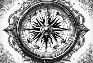 Military Compass broken tattoo idea
