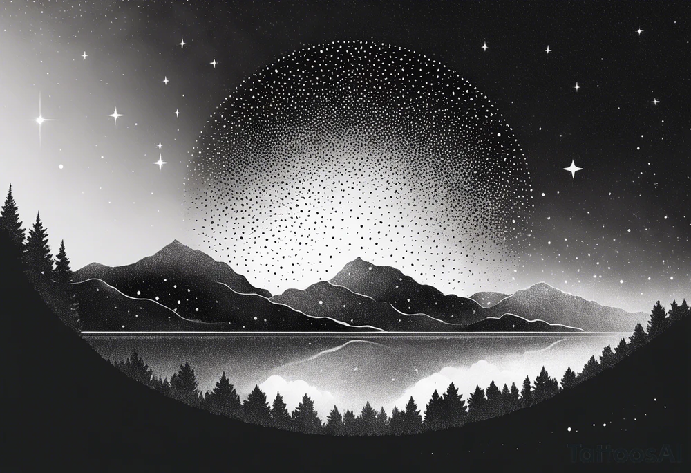 A star in the sky tattoo idea