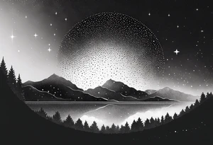 A star in the sky tattoo idea