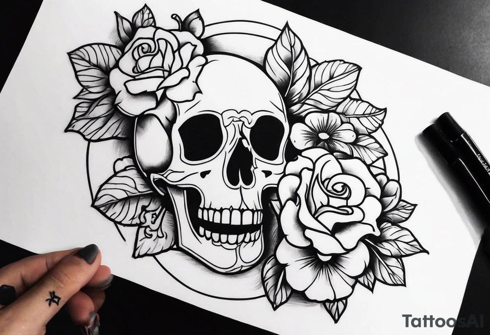 a death tattoo in my arm tattoo idea