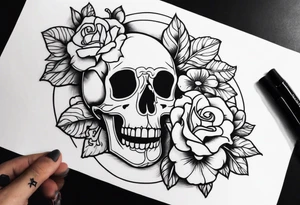 a death tattoo in my arm tattoo idea