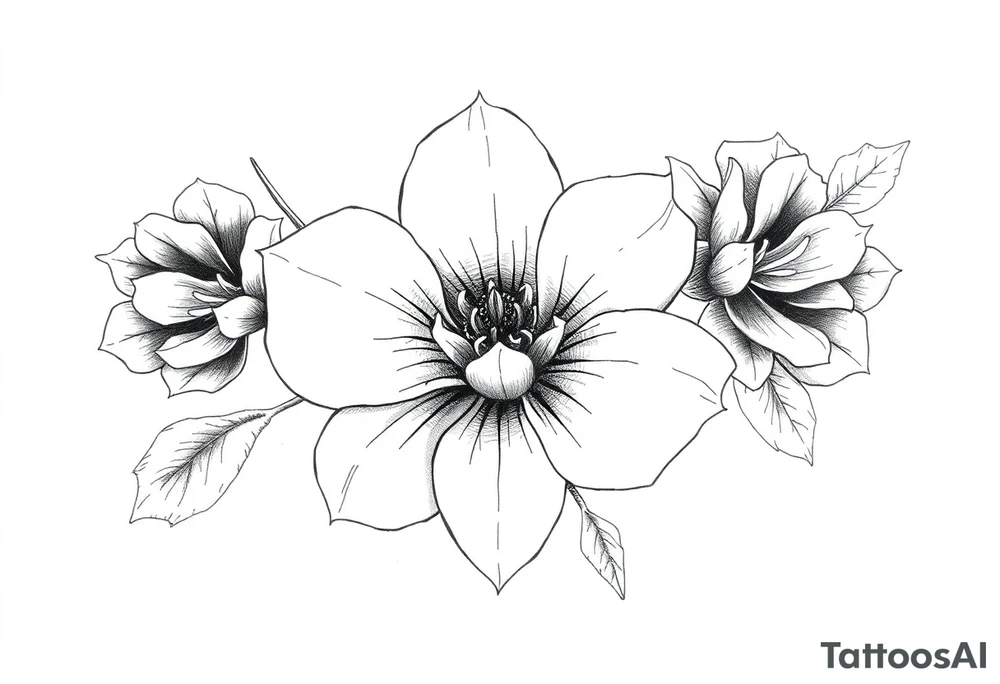 november birth flower tattoo idea