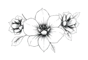 november birth flower tattoo idea