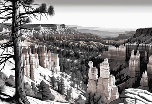 Forearm vertical, bryce canyon national park, hikers tattoo idea