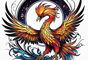 Phoenix tattoo idea
