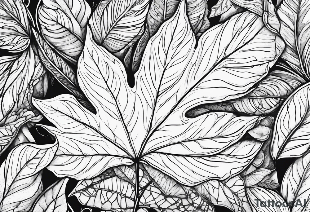 leaf's tattoo idea