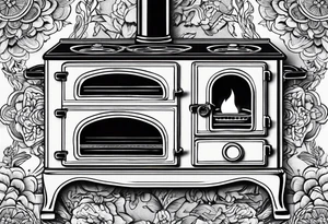 aga stove tattoo idea