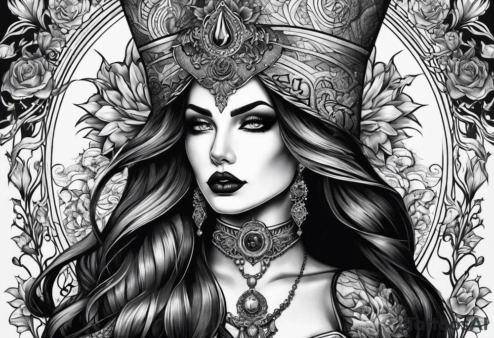 lady death tattoo idea