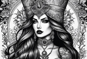 lady death tattoo idea