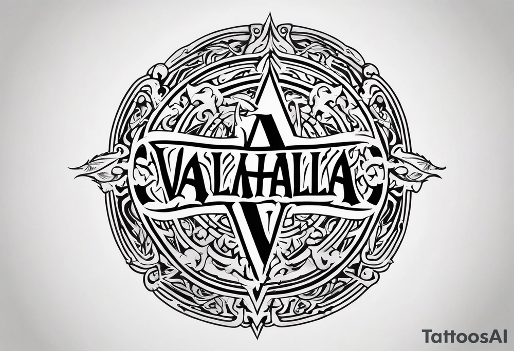 Valhalla fire tattoo idea