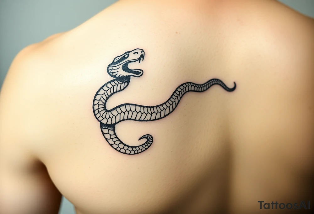 snake around wrist tattoo idea