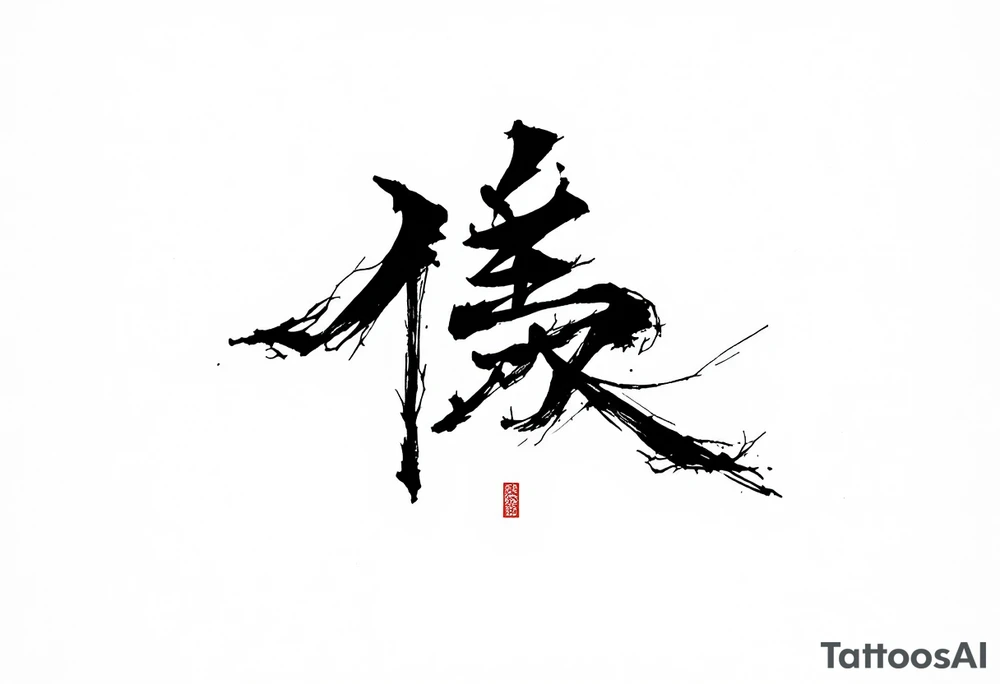 dream japanese font tattoo idea