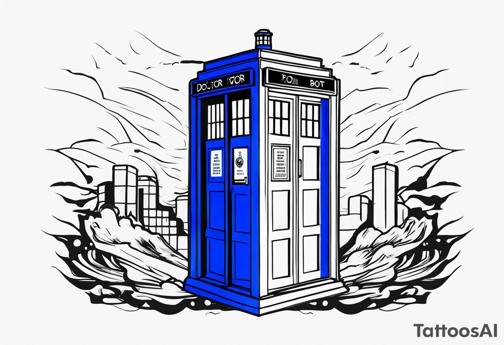 Doctor who tardis tattoo idea