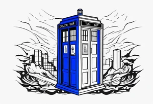 Doctor who tardis tattoo idea