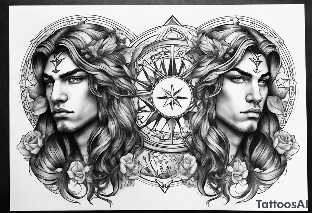 Men 
Gemini zodiac tattoo tattoo idea