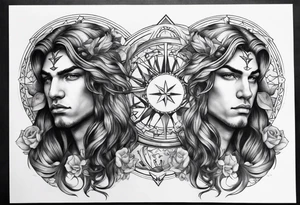 Men 
Gemini zodiac tattoo tattoo idea