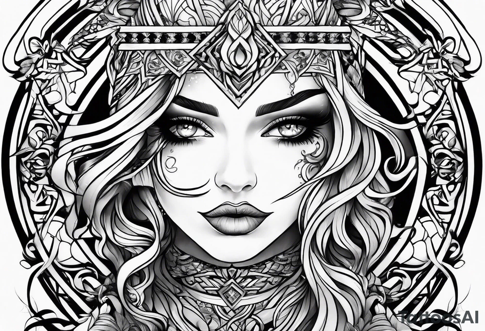 extreme twisted detangled tissue arm tattoo idea