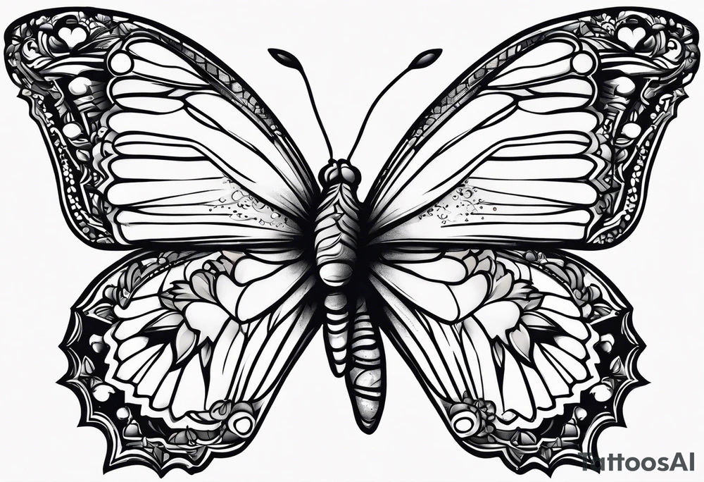 strength aster love mother tattoo idea