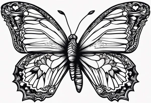strength aster love mother tattoo idea