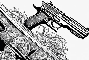 Dealer with gun tattoo idea