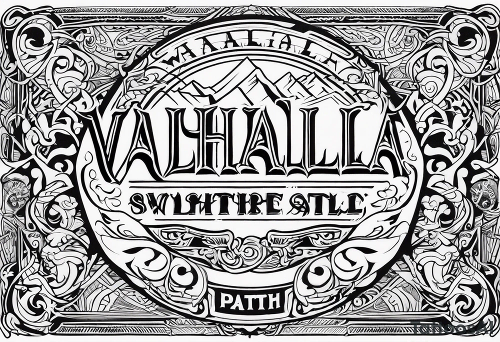 Valhalla path tattoo idea