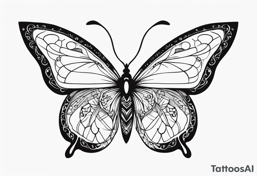 Butterfly tattoo idea
