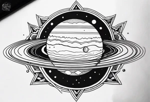 Jupiter by itself without a border tattoo idea