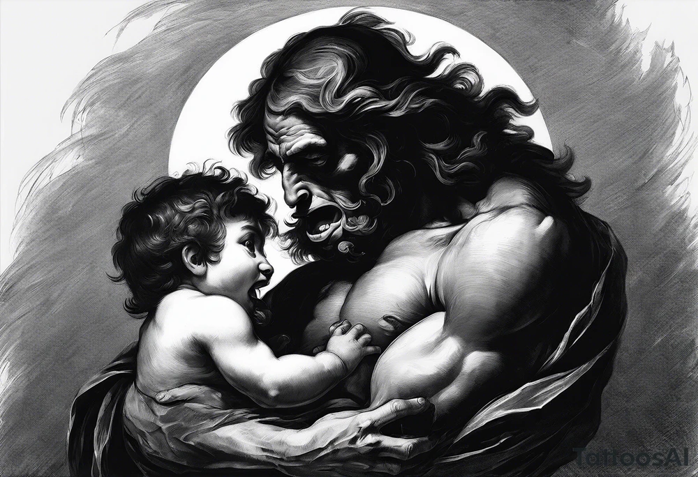 "Saturn Devouring His Son" by Francisco Goya tattoo idea