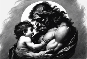 "Saturn Devouring His Son" by Francisco Goya tattoo idea