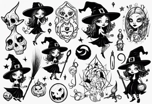 witch tattoo idea