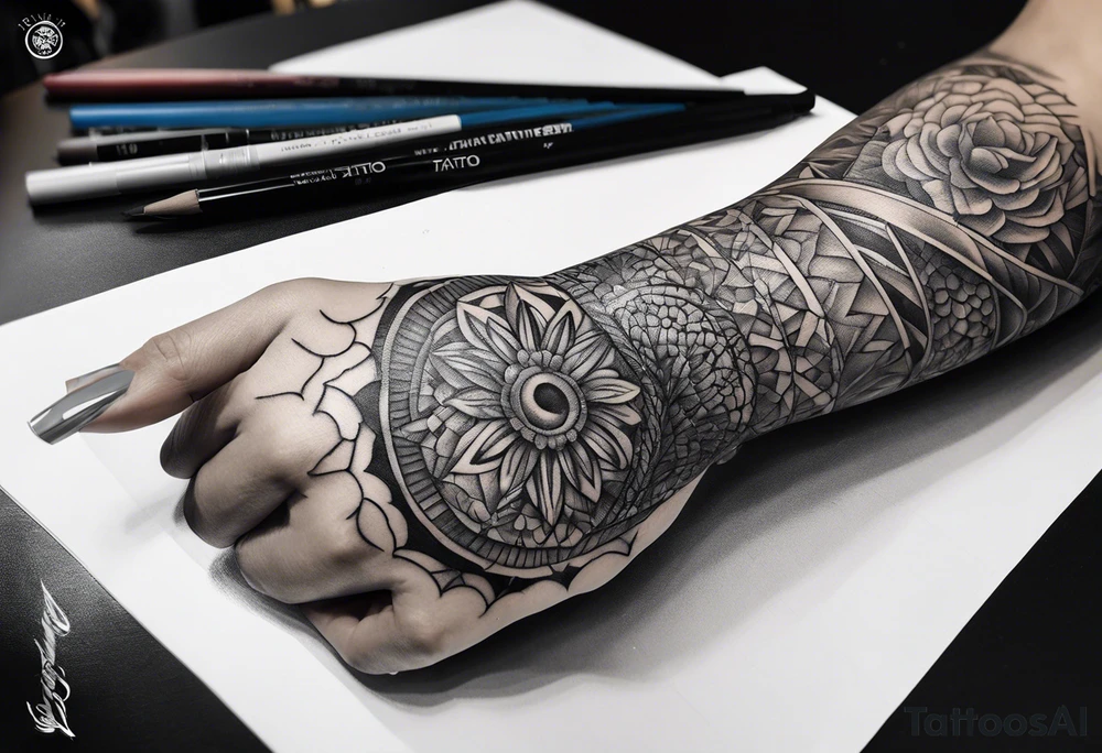 forearm sleeve tattoo idea