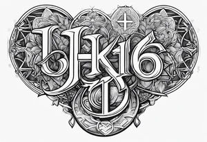 John 3:16  on knuckles tattoo idea