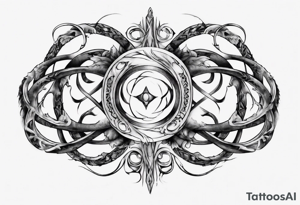 a infinity loop with the IV tattoo idea